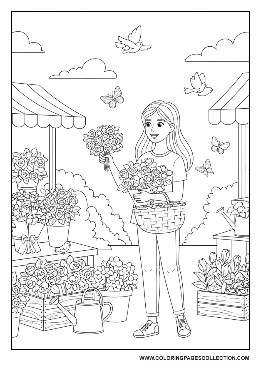 Flower Market Adventure