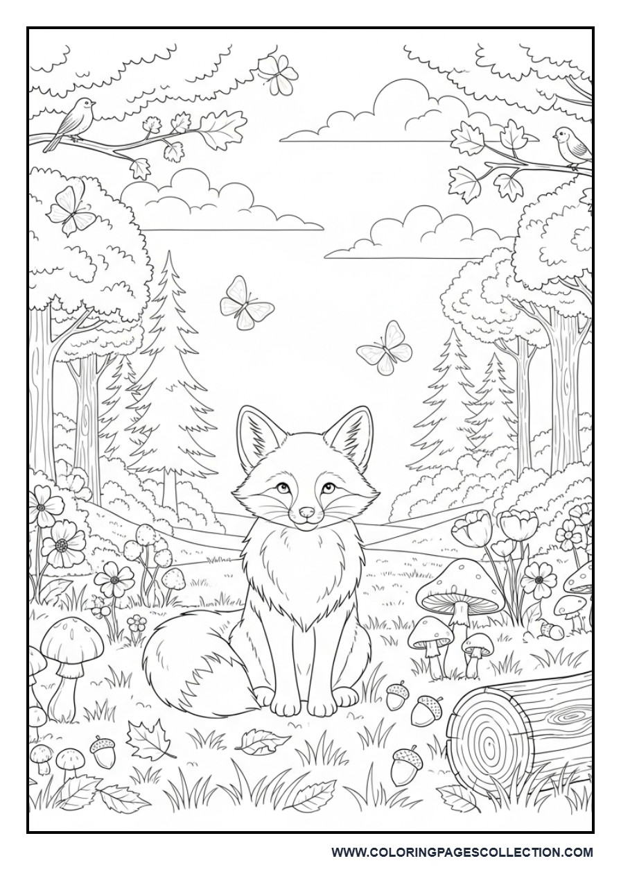 Friendly Fox in the Forest