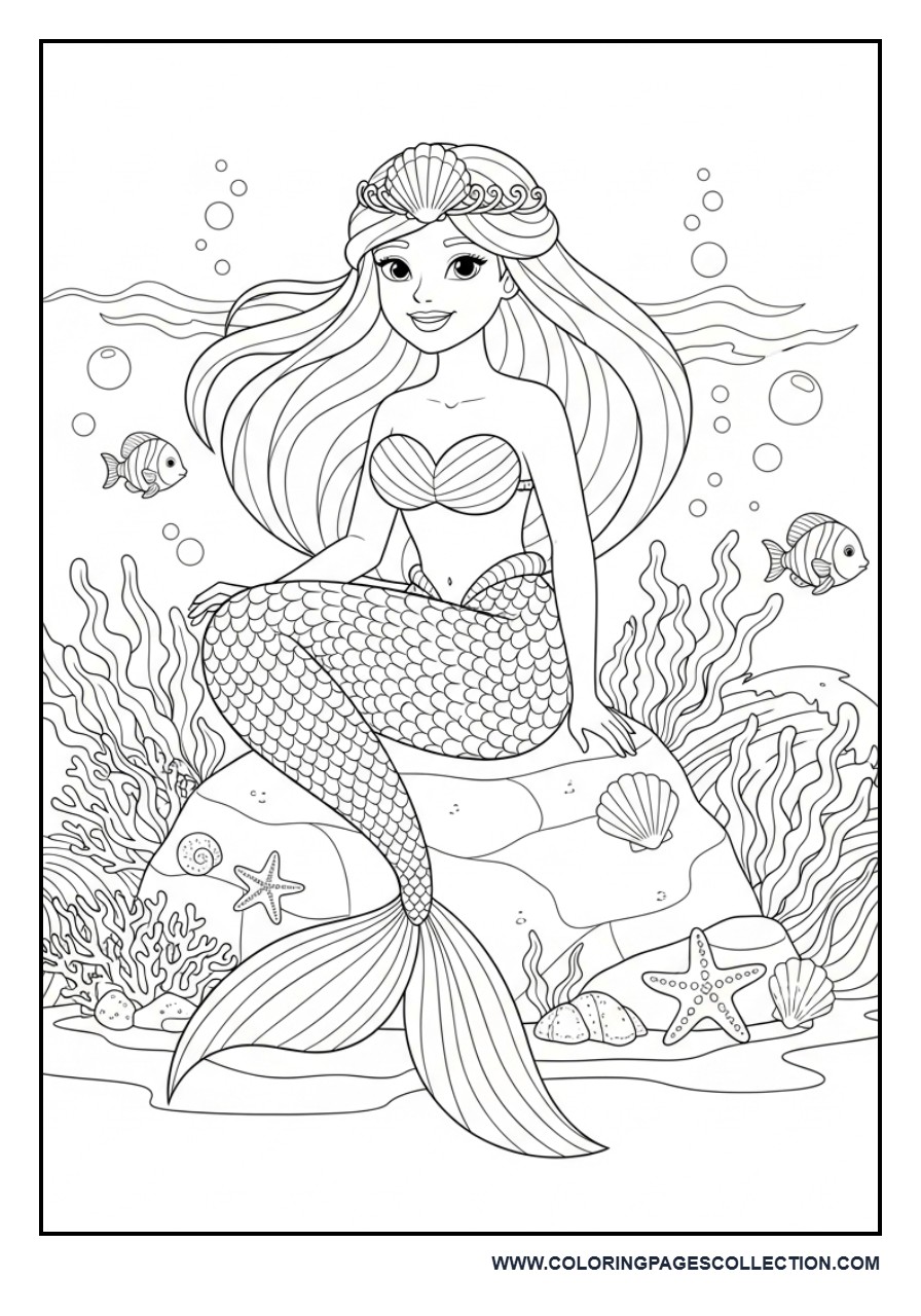 Mermaid Under the Sea