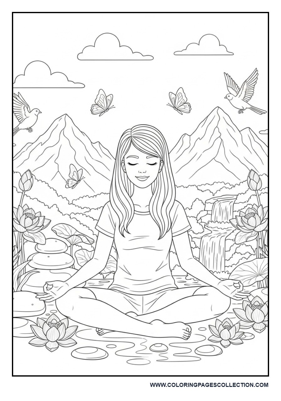 Mindfulness Meditation Scene