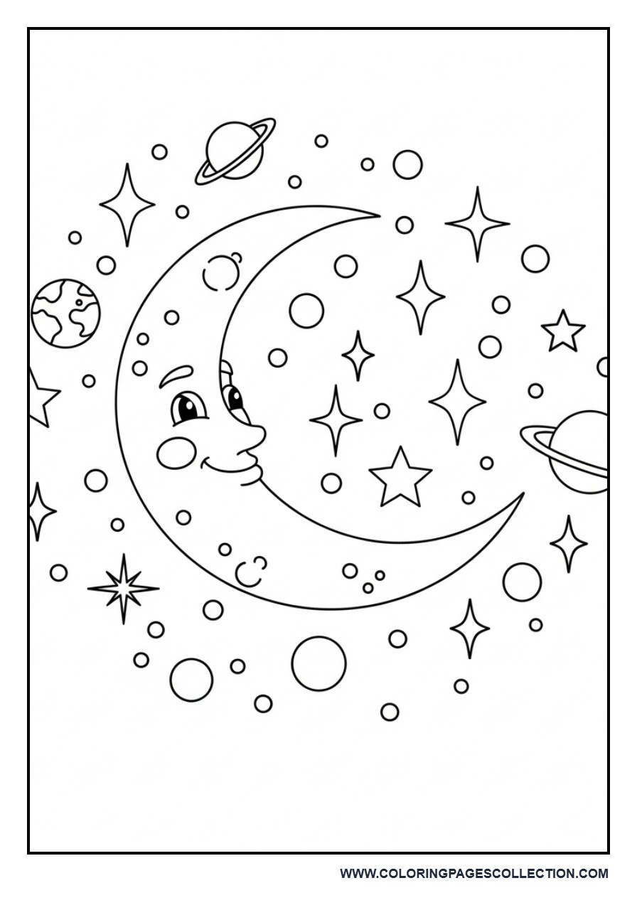 Moon and Stars