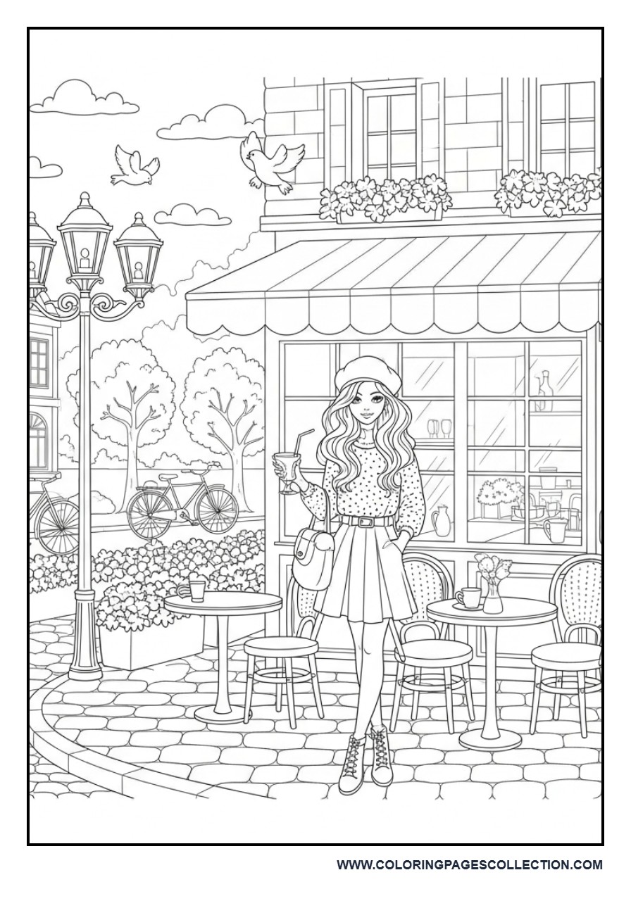 Paris-Inspired Sidewalk Café