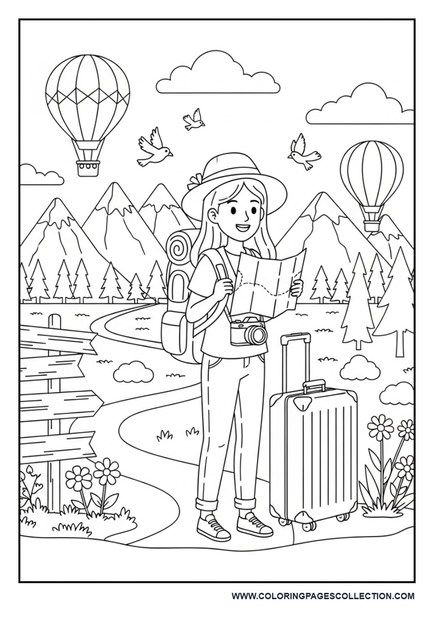 Travel Adventure Girl