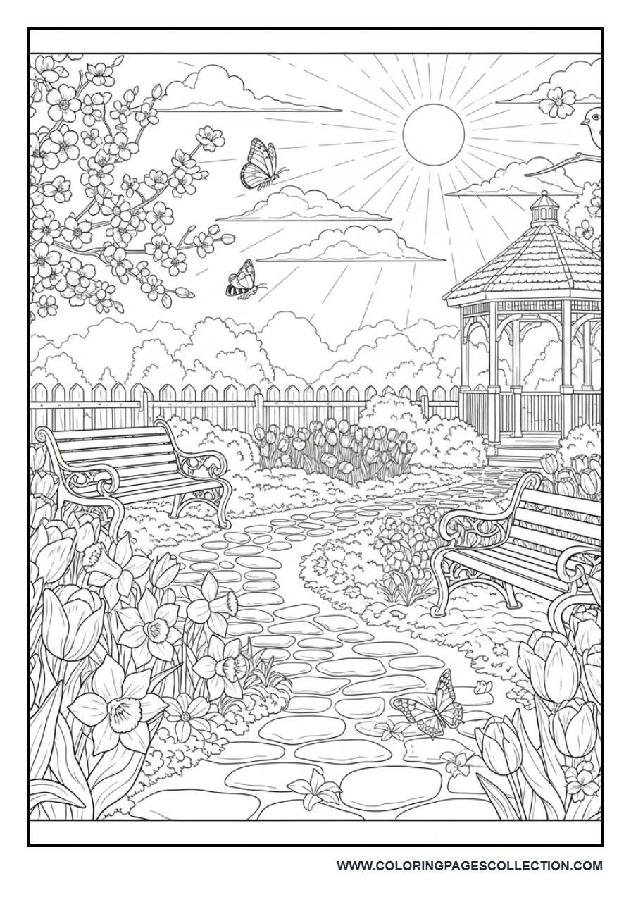 Blooming Spring Garden