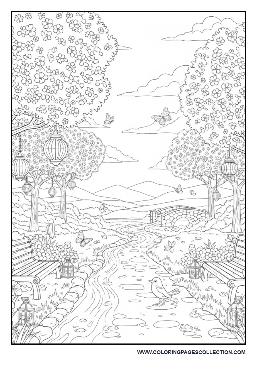 Cherry Blossom Path