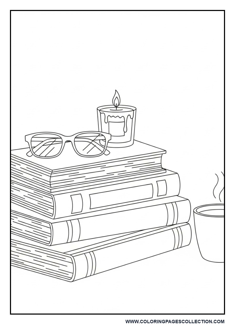 Cozy Book Stack
