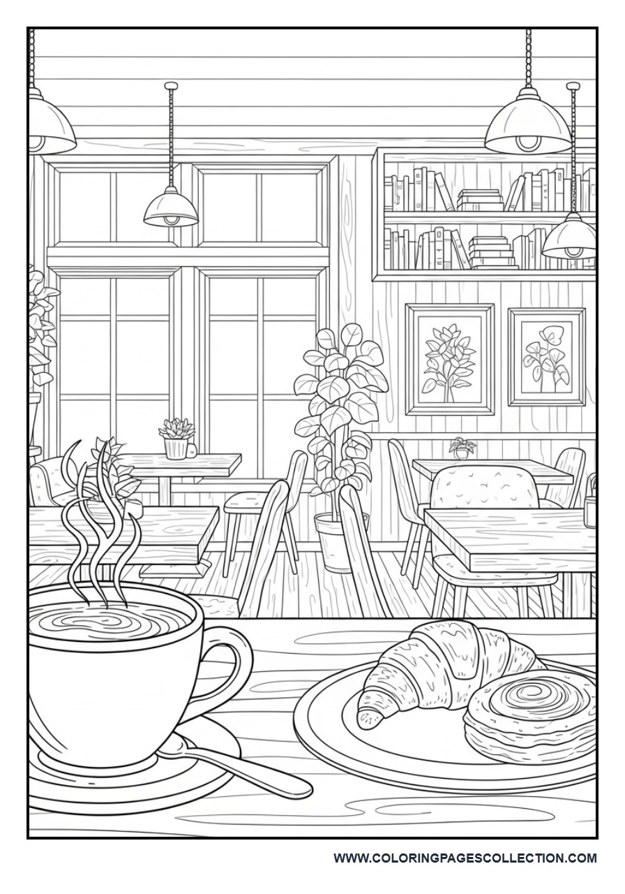 Cozy Coffee Shop Corner