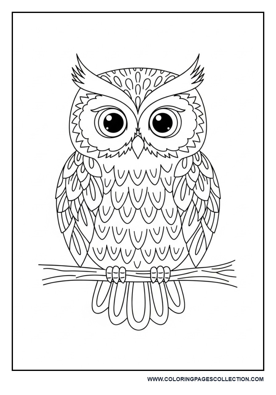 Graceful Owl Illustration