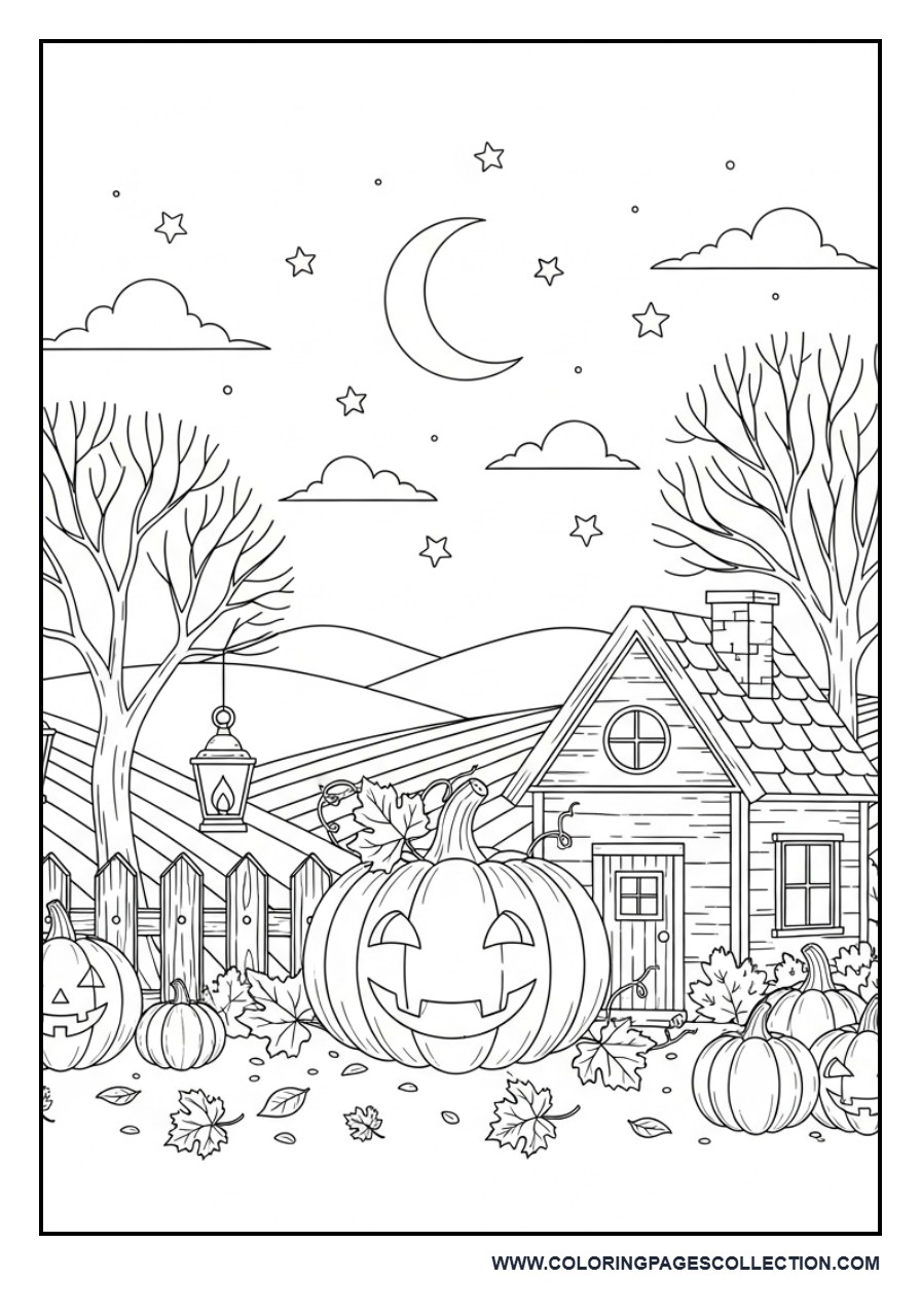 Halloween Pumpkin Village