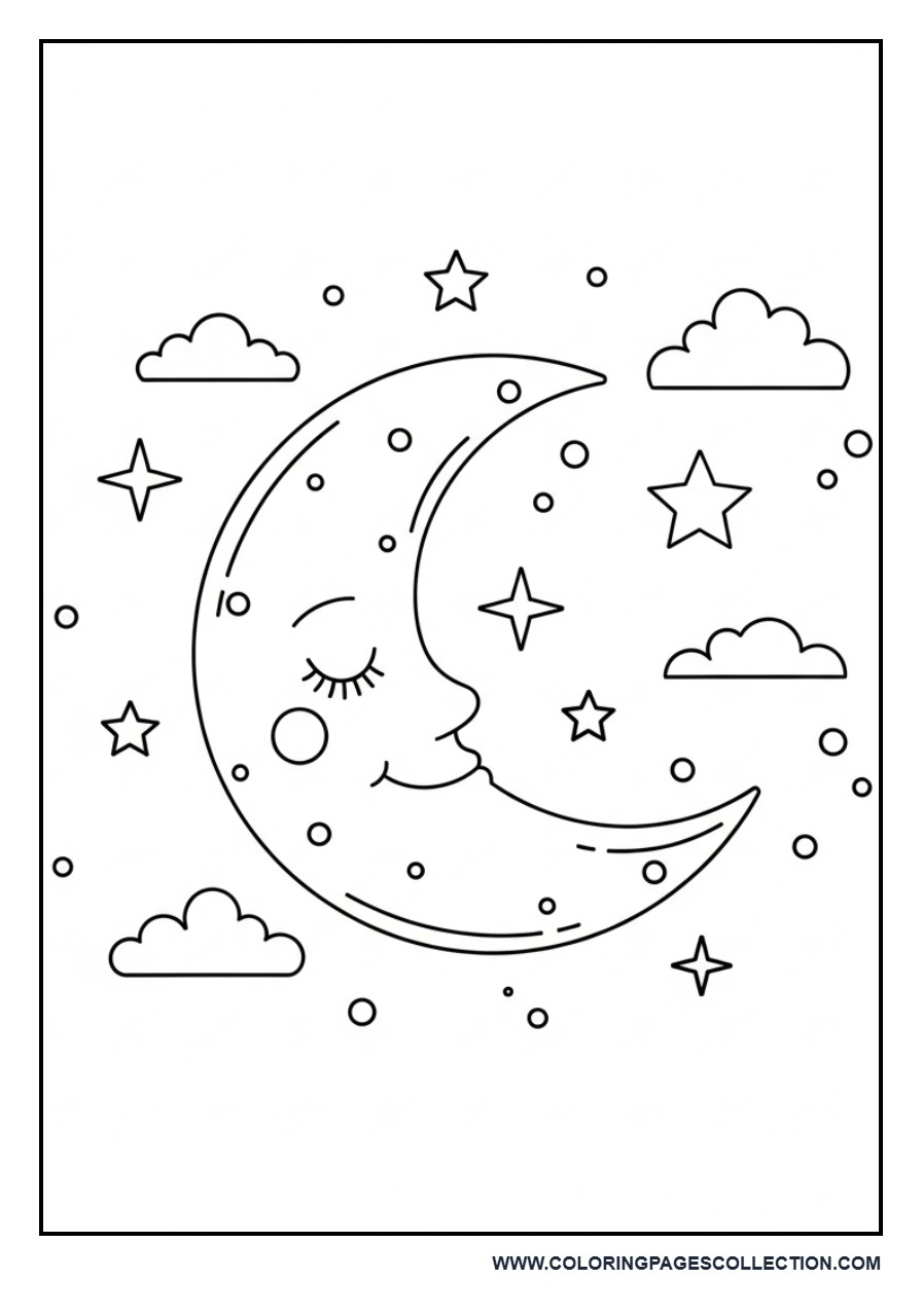 Moon and Stars