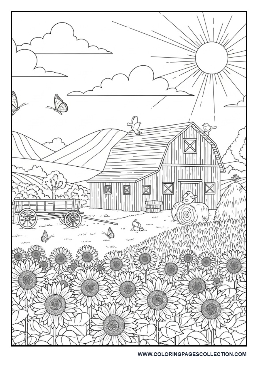 Rustic Sunflower Farm