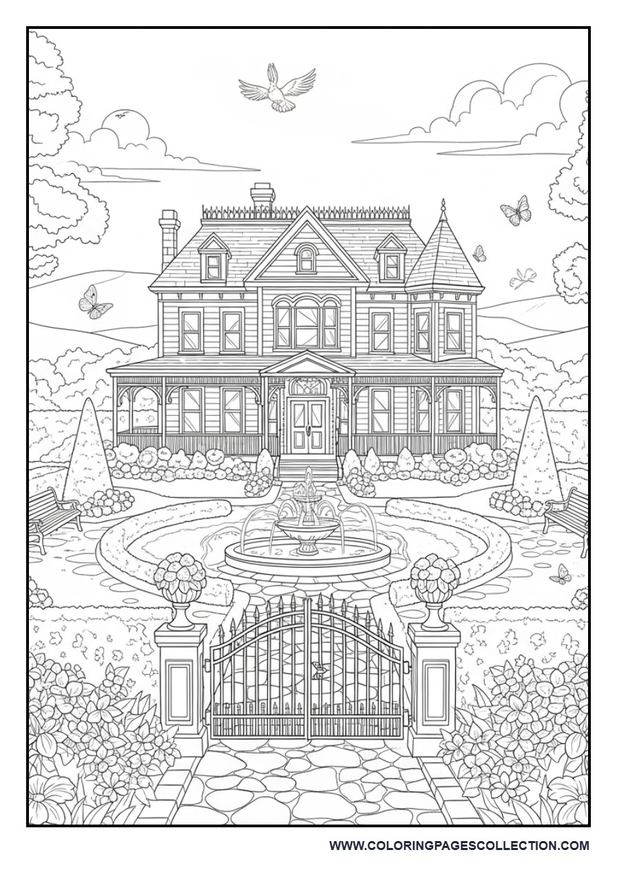 Victorian Manor Garden