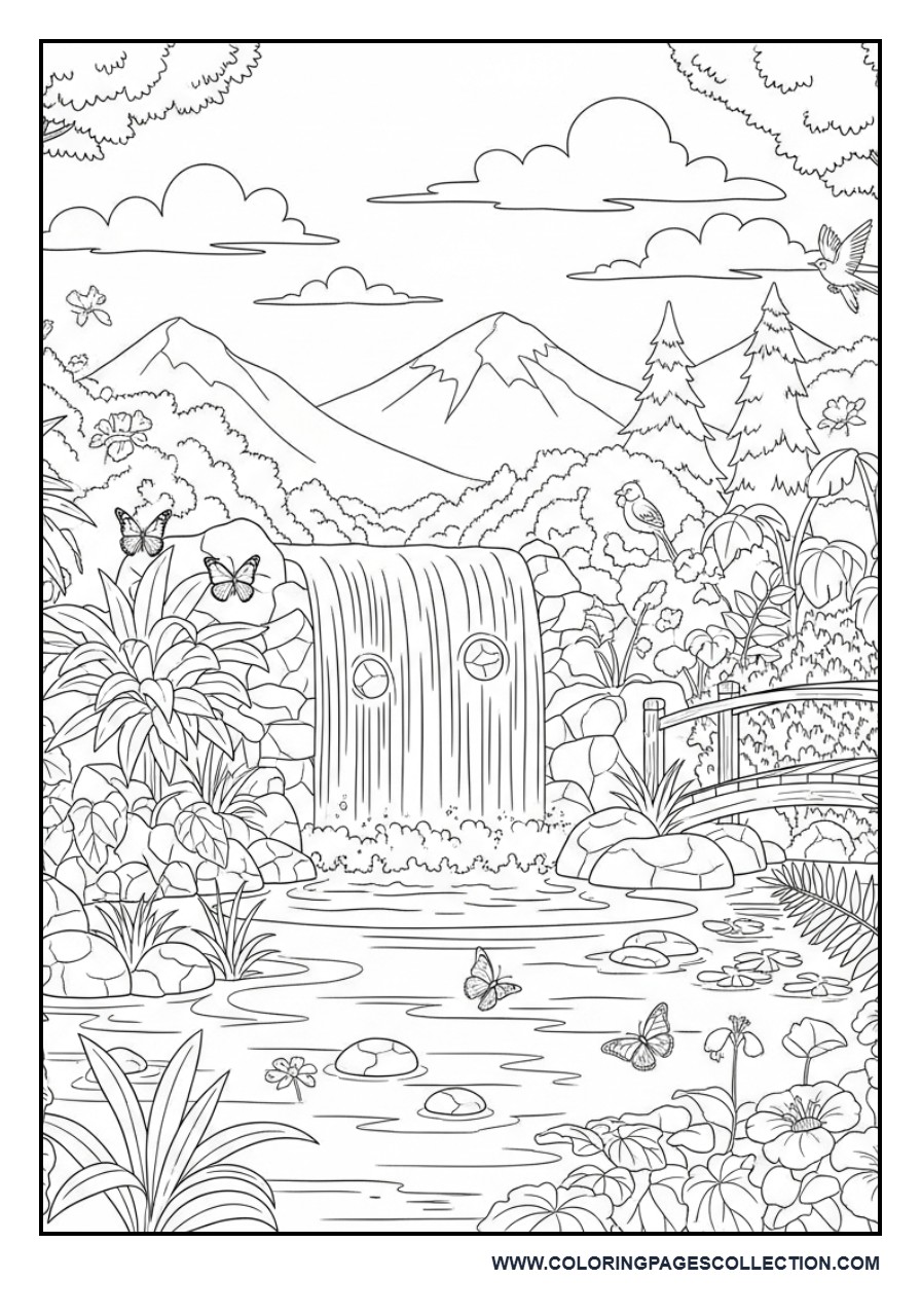 Waterfall Garden Paradise