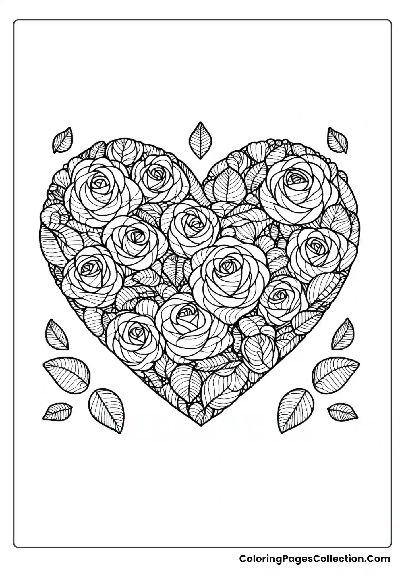 A Heart Made Entirely Of Rose Petals