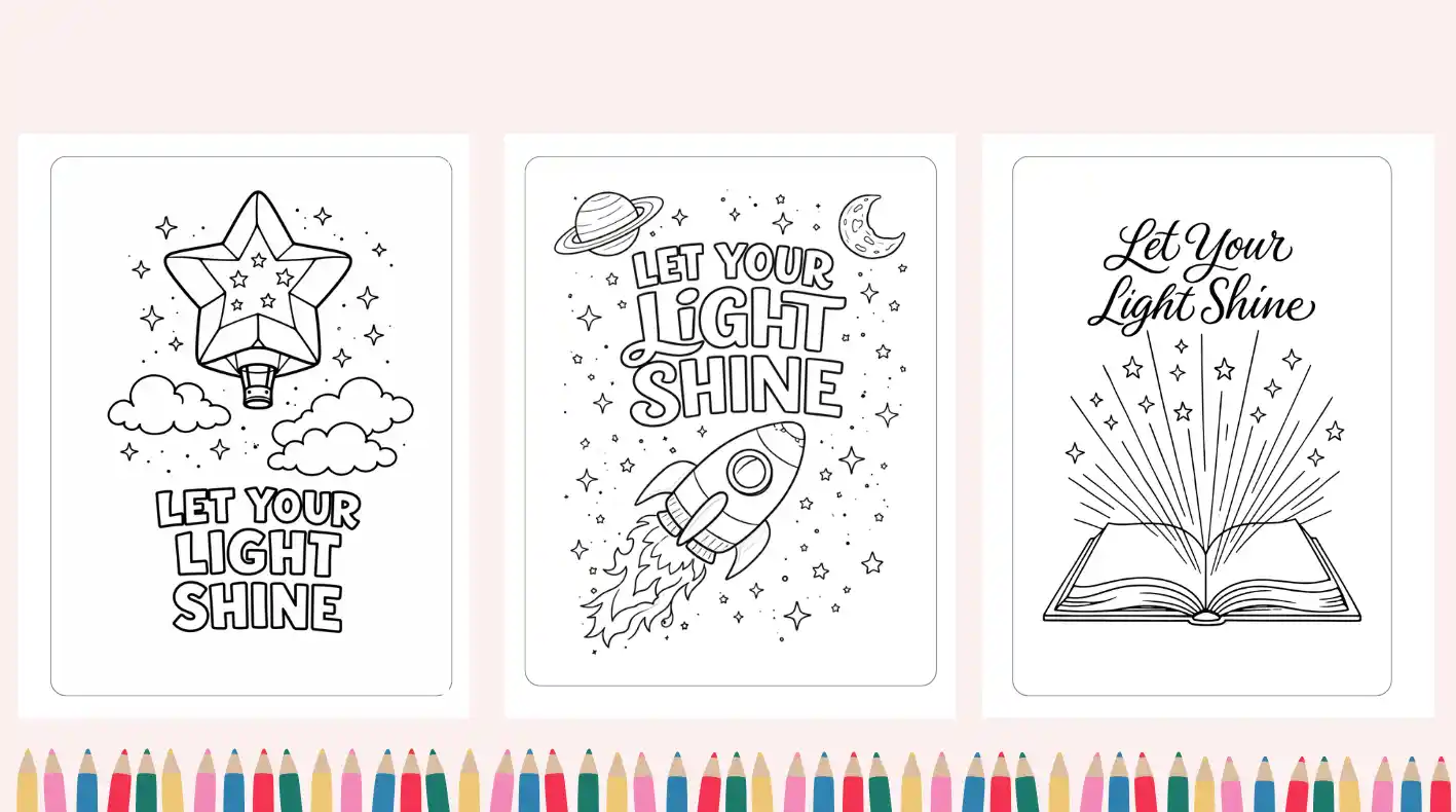 Let Your Light Shine Coloring Pages