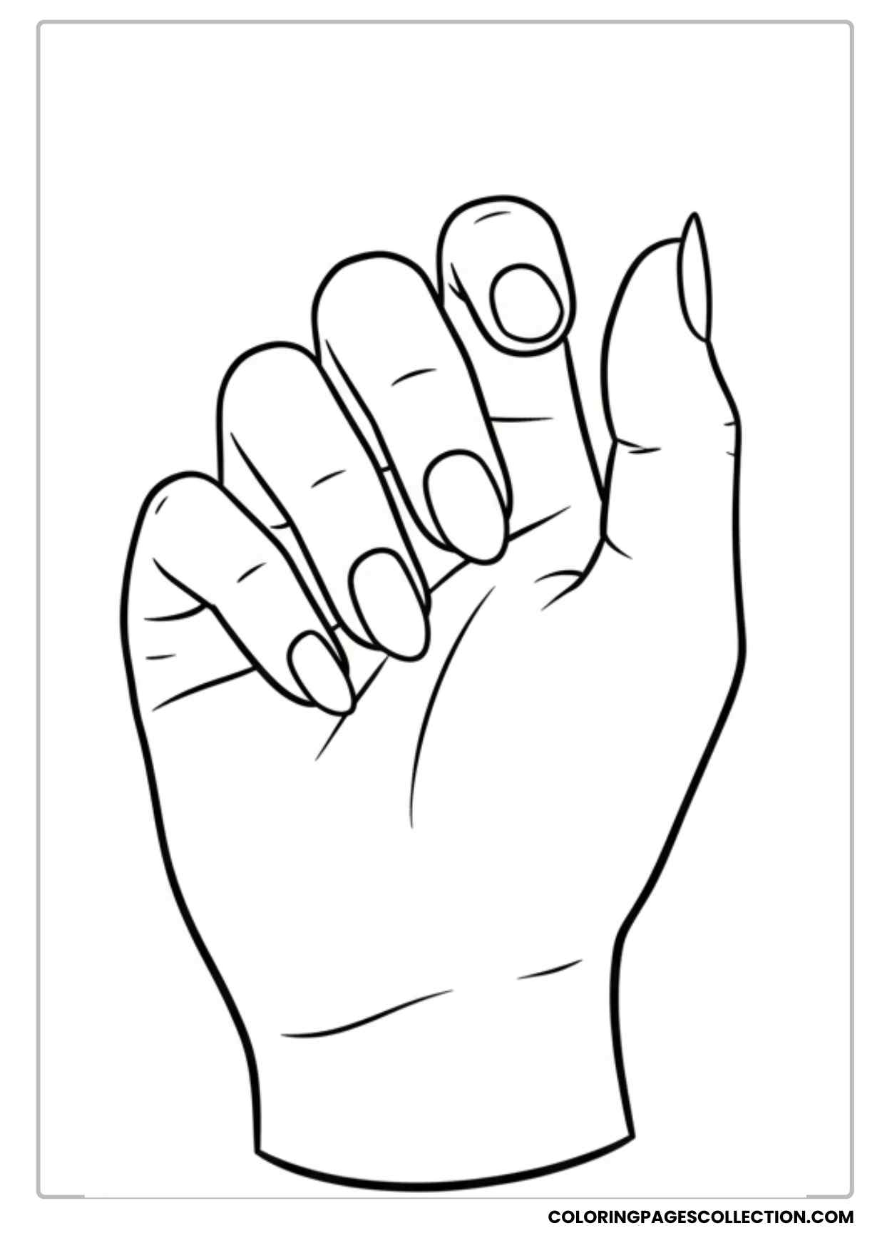 Face with Nails Coloring Page Coloring Sheet