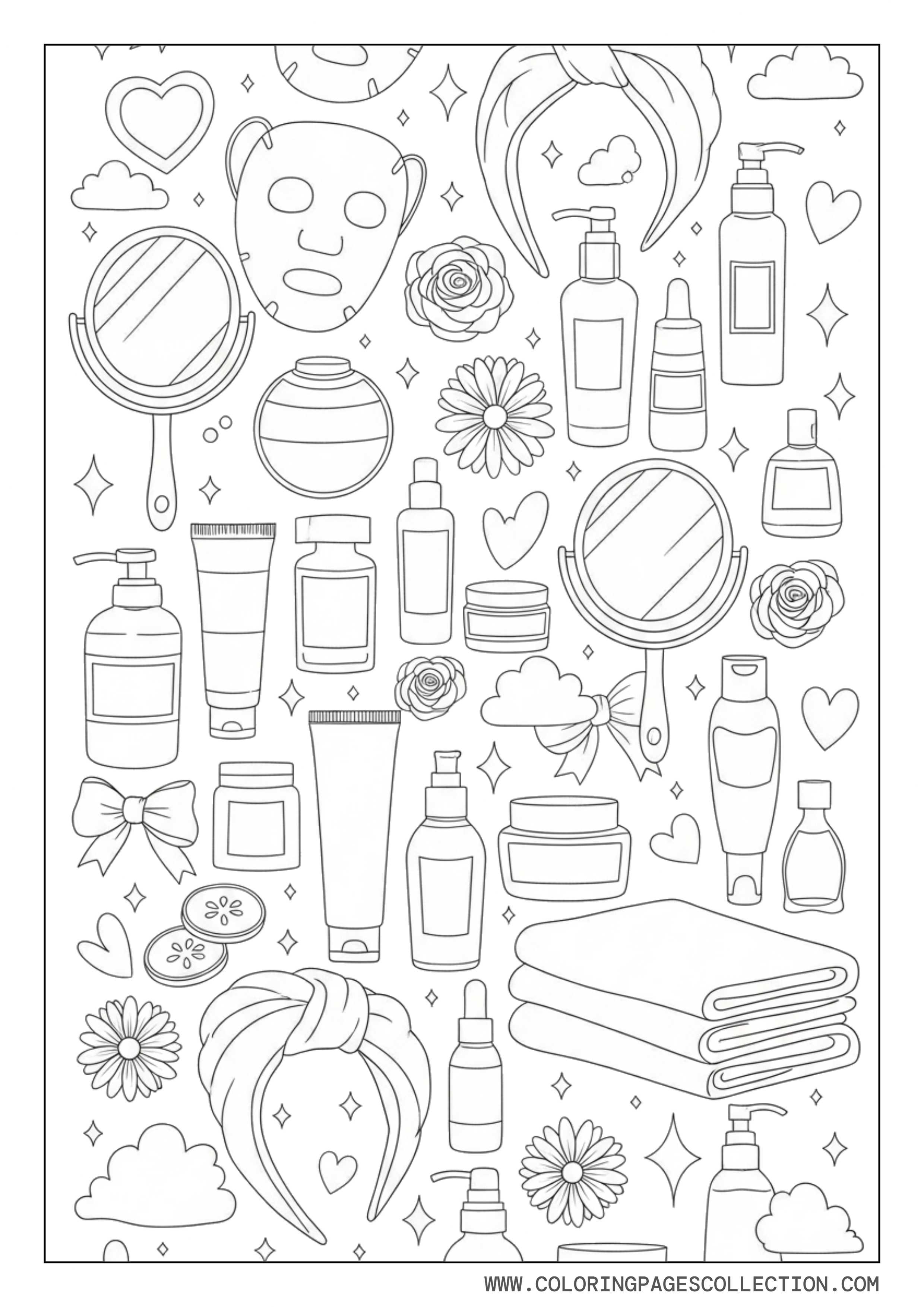 Preppy Beauty Icon Collage