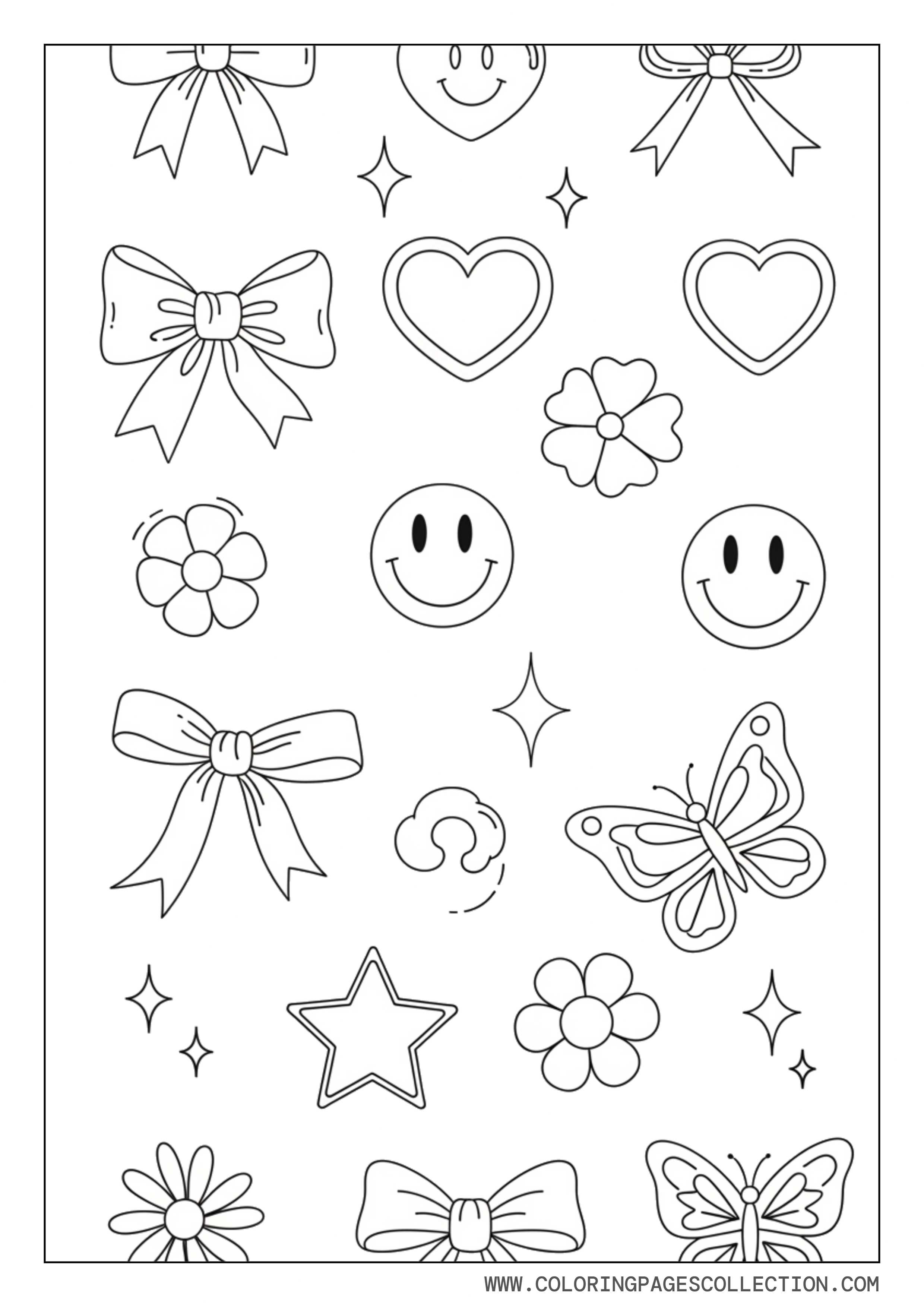 Preppy Bows and Hearts