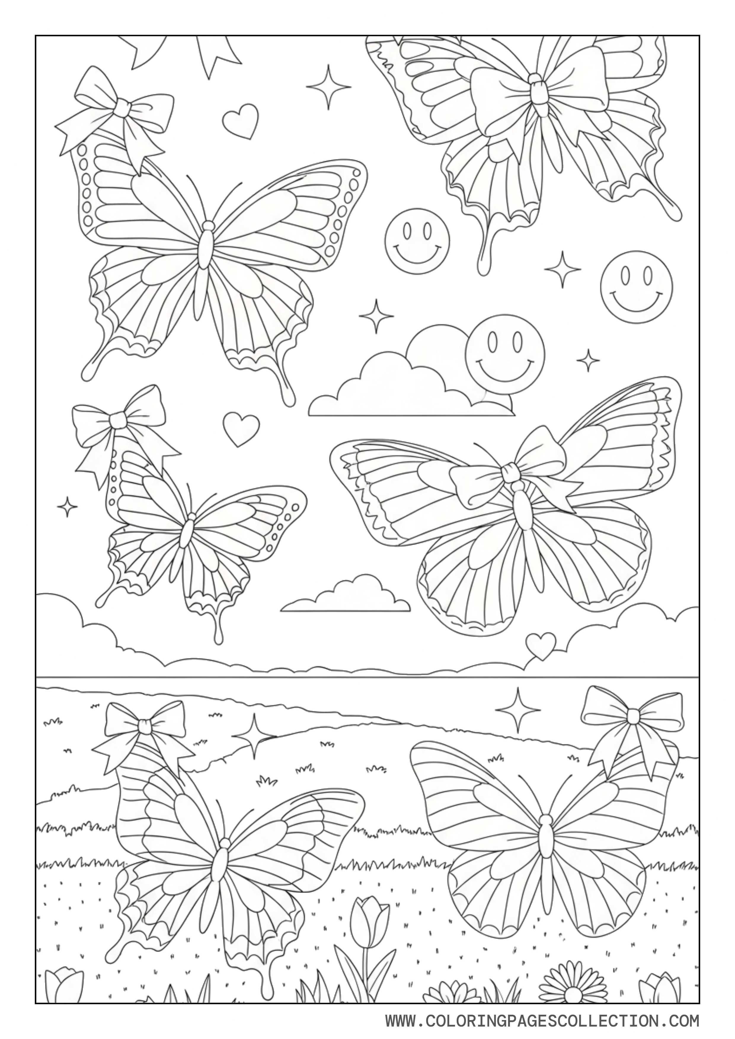 Preppy Butterfly Garden