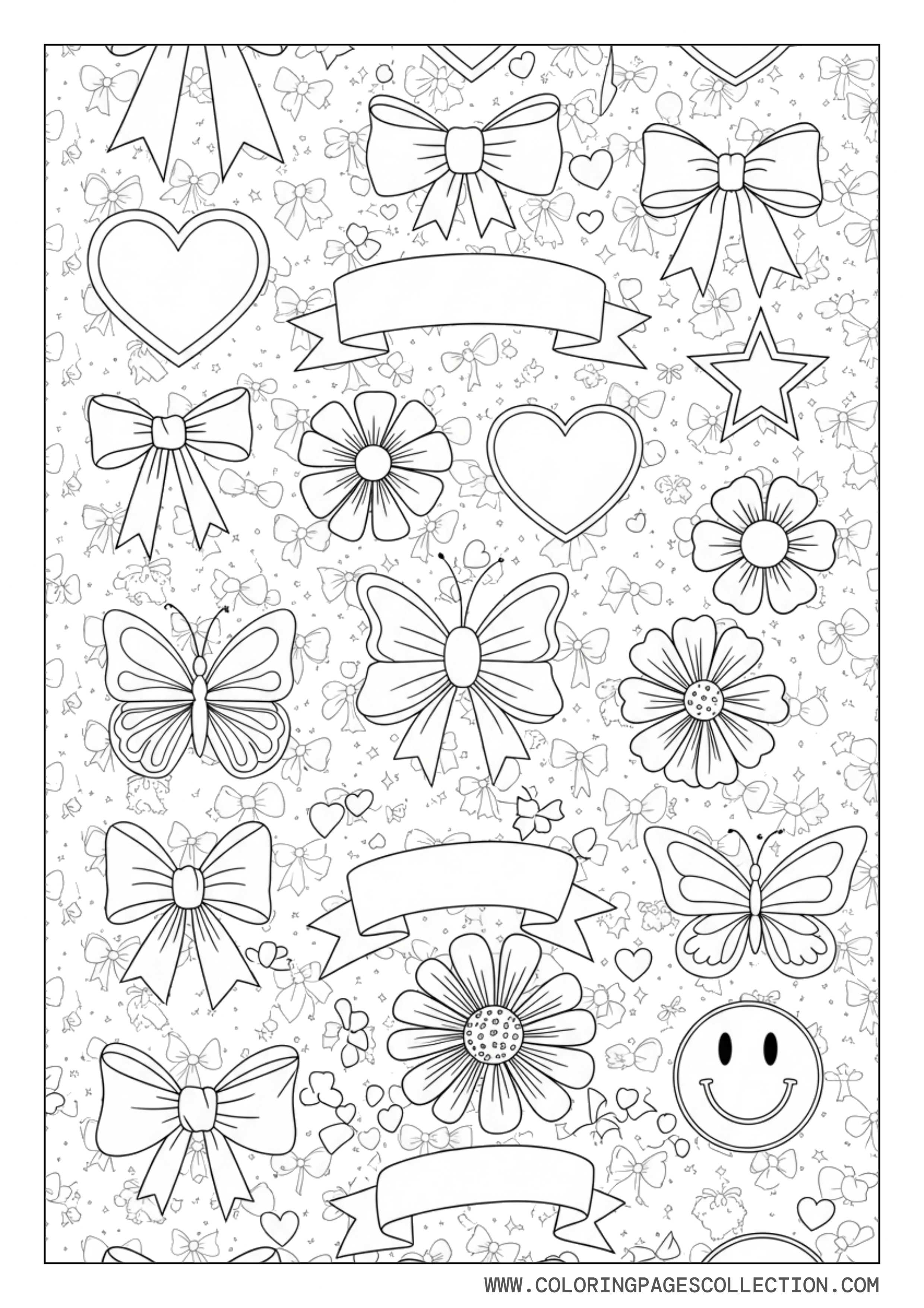 Preppy Cute Bow Pattern