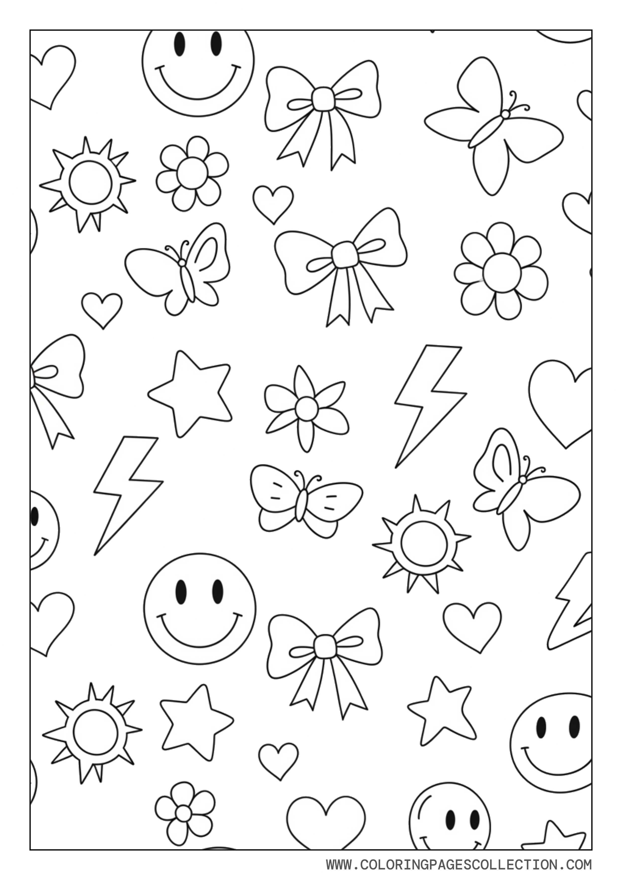 Preppy Cute Pattern Doodles