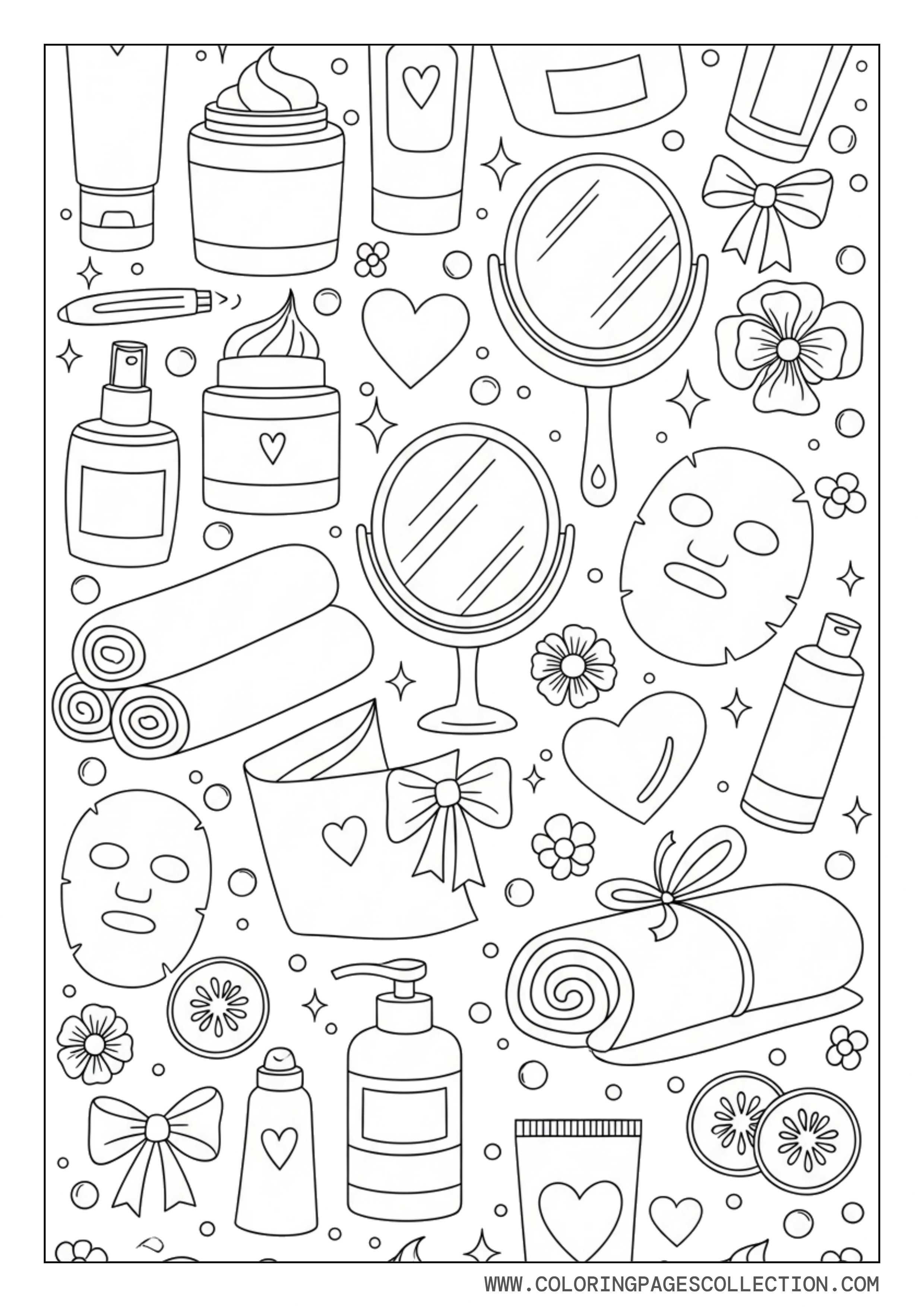 Preppy Cute Self Care Doodles