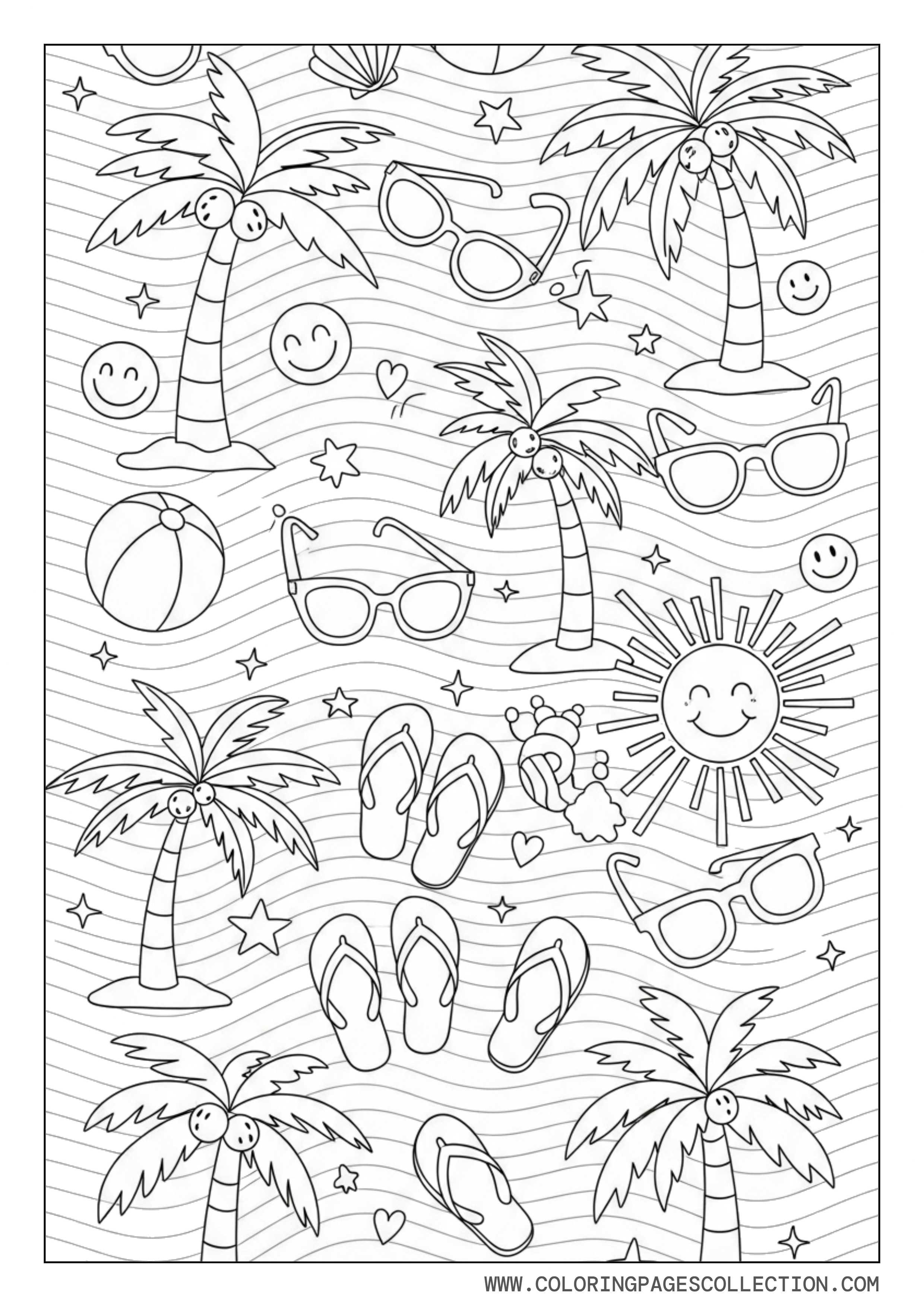 Preppy Cute Summer Doodles