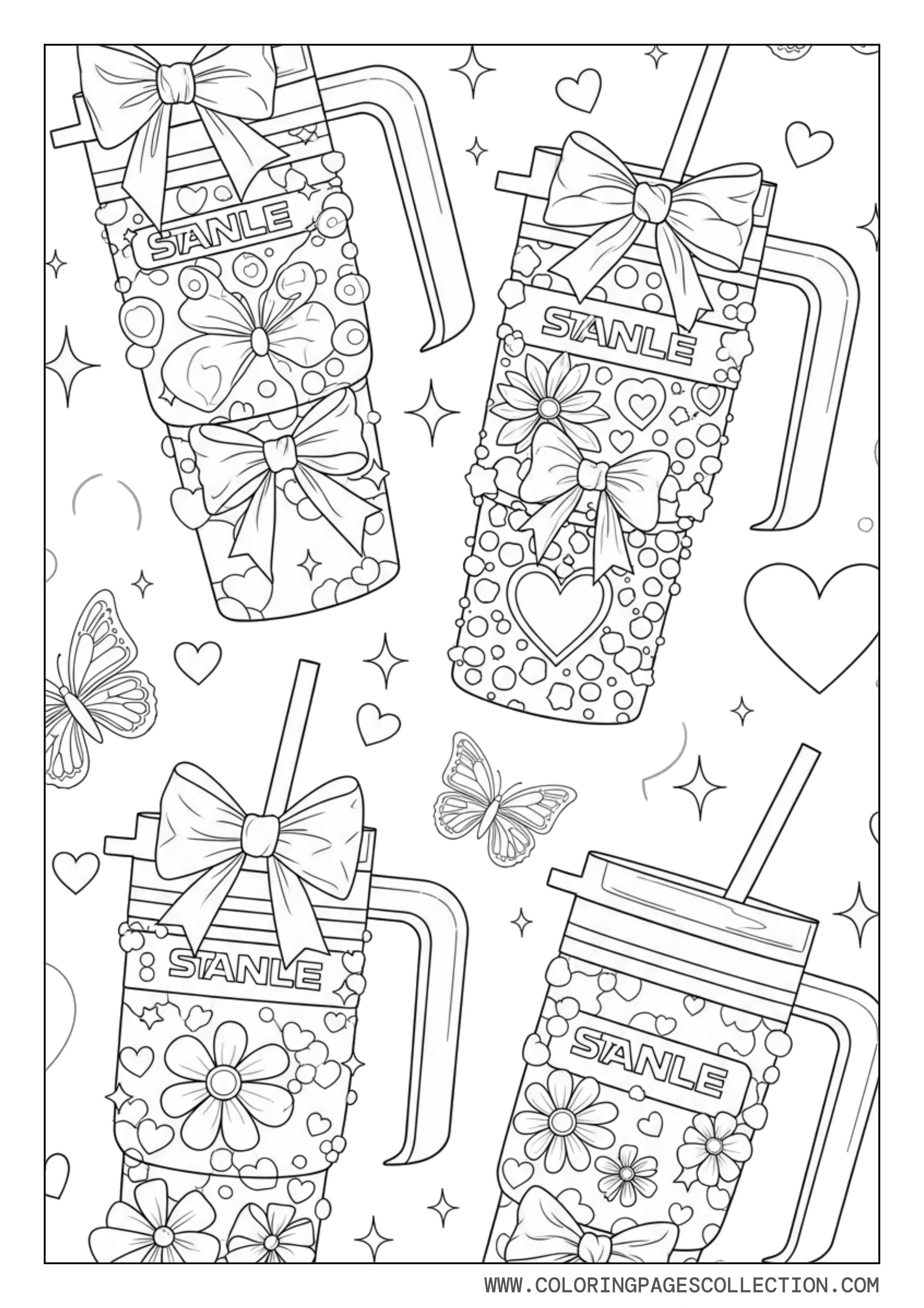 Preppy Stanley Cup Pattern