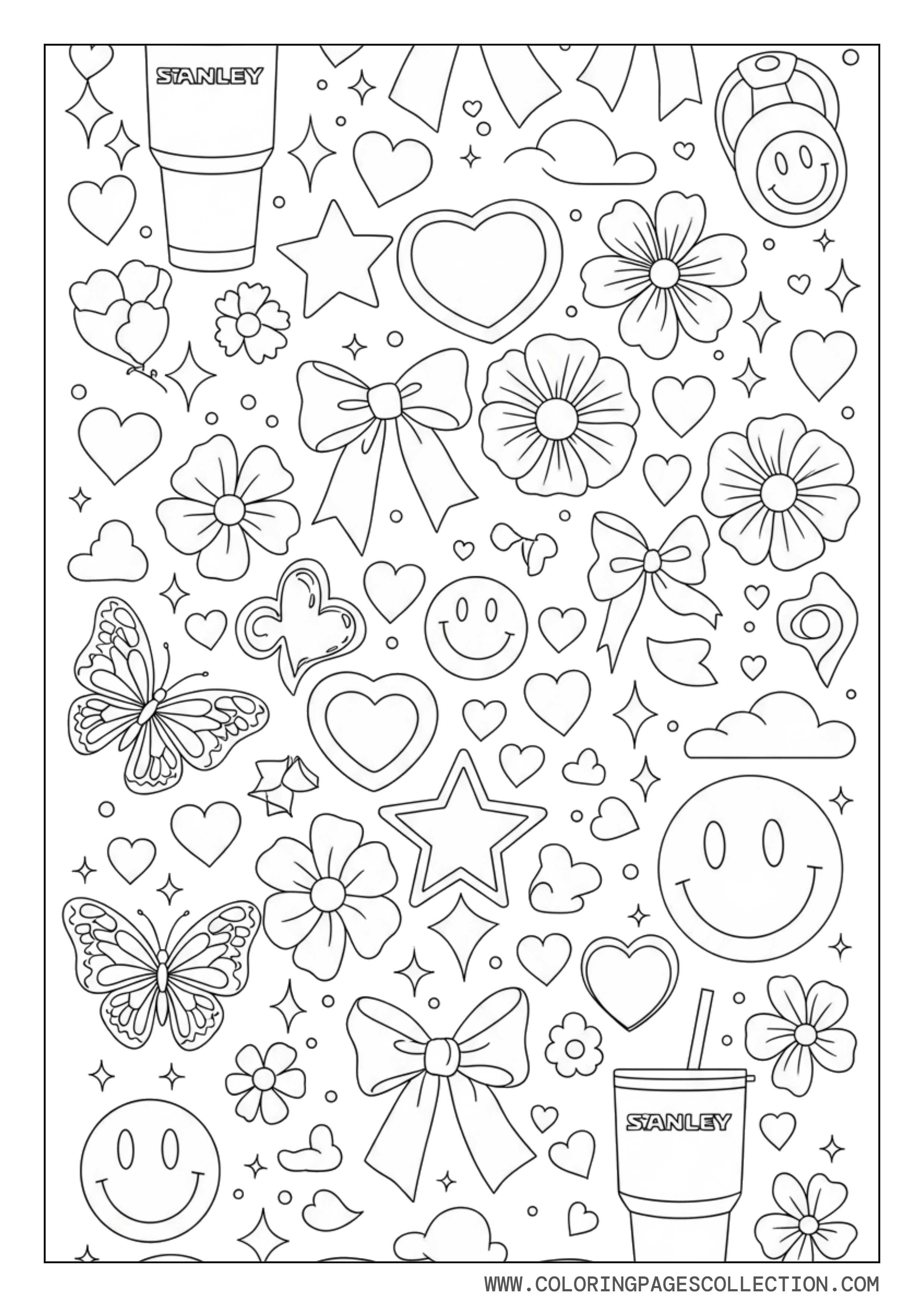 Preppy Stanley Cute Collage