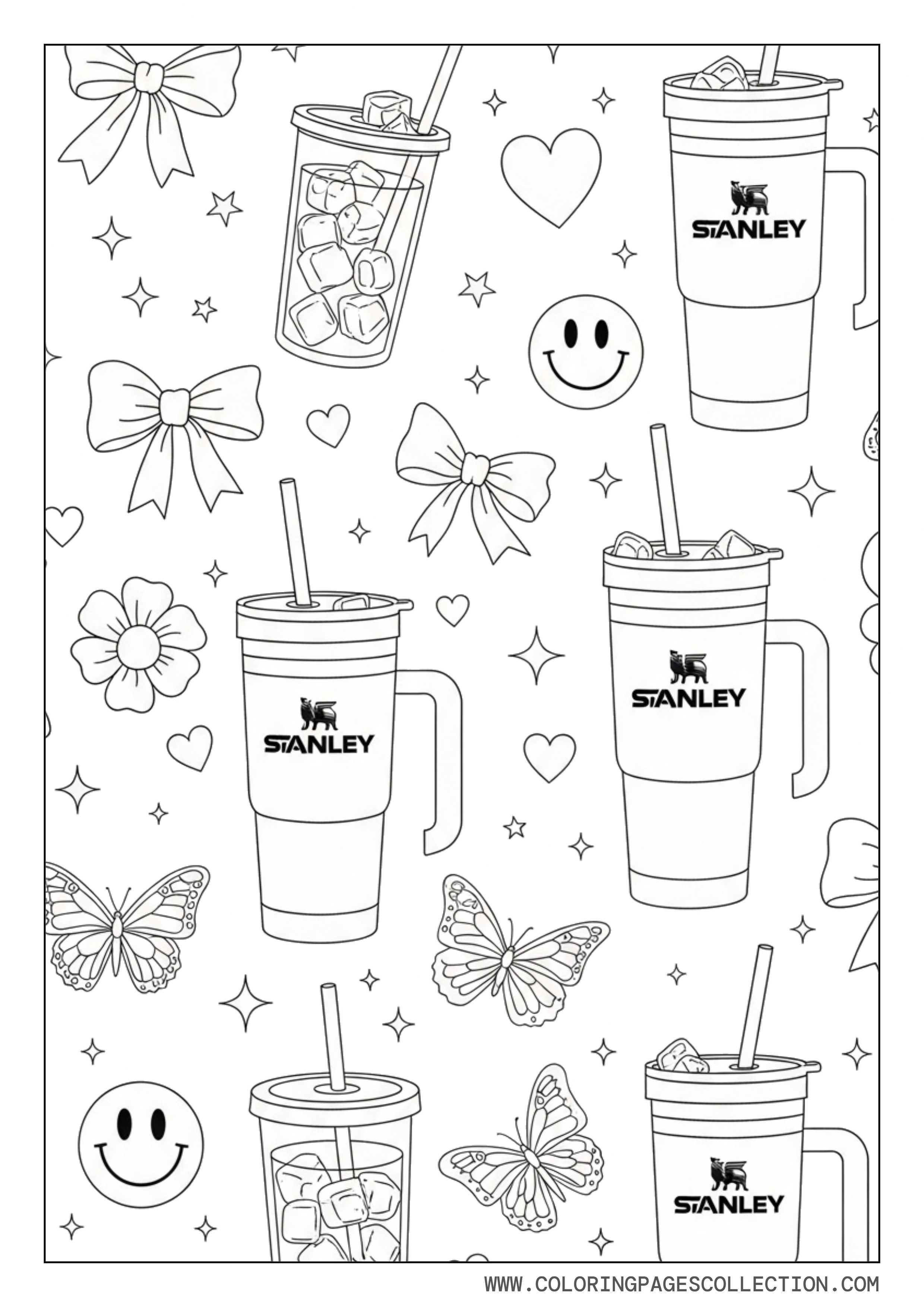 Preppy Stanley Drink Icons