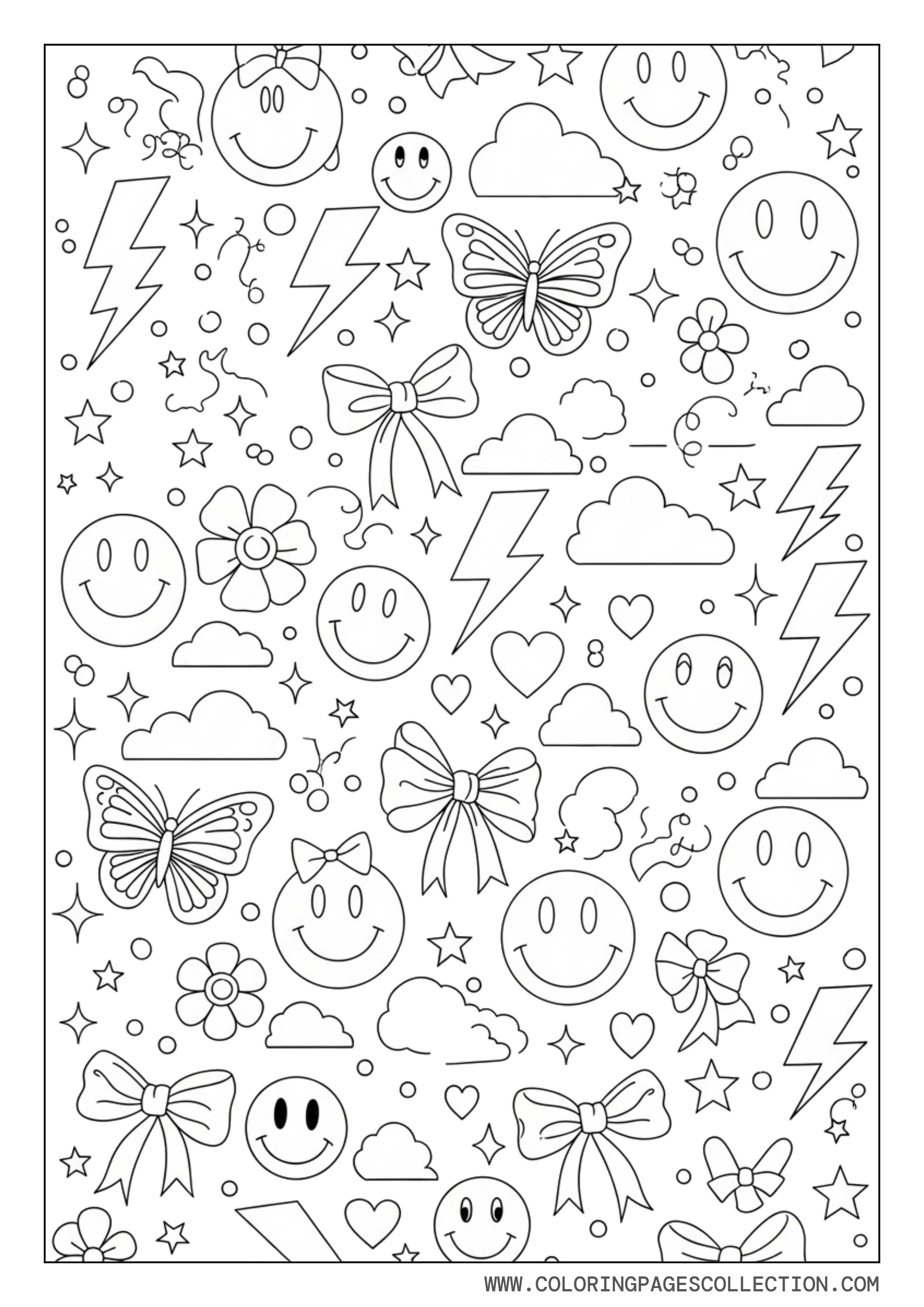 Smiley Preppy Starry Sky