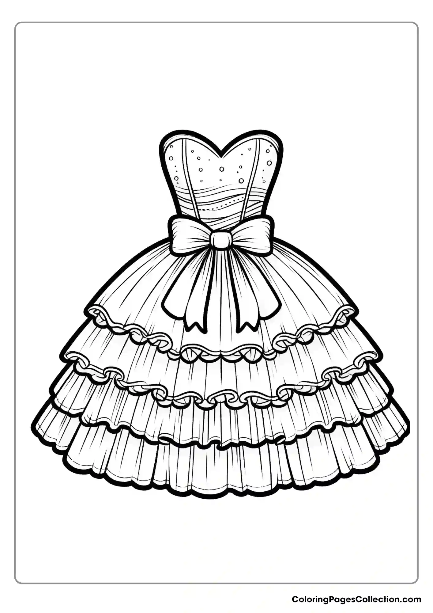 A Strapless Princess Dress