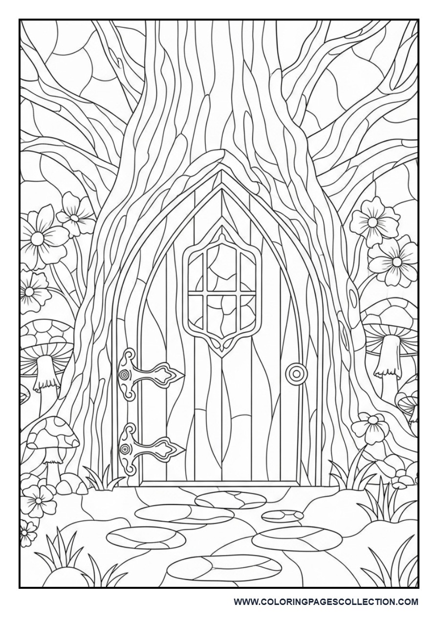 Fairy Door Stained Glass