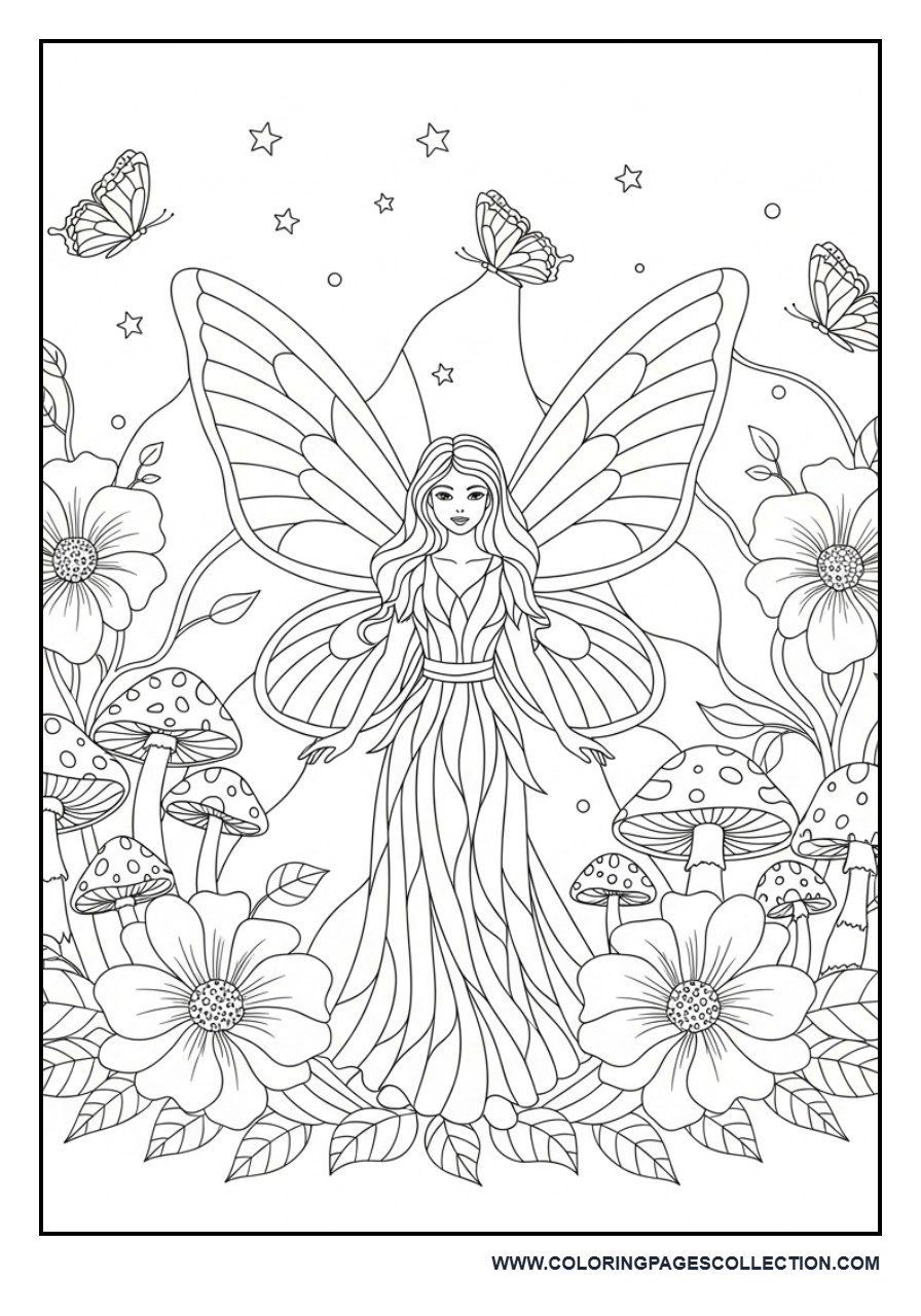 Fairy Stained Glass Garden