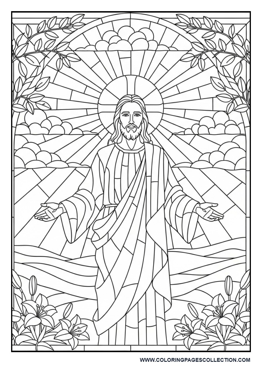 Jesus Stained Glass Window