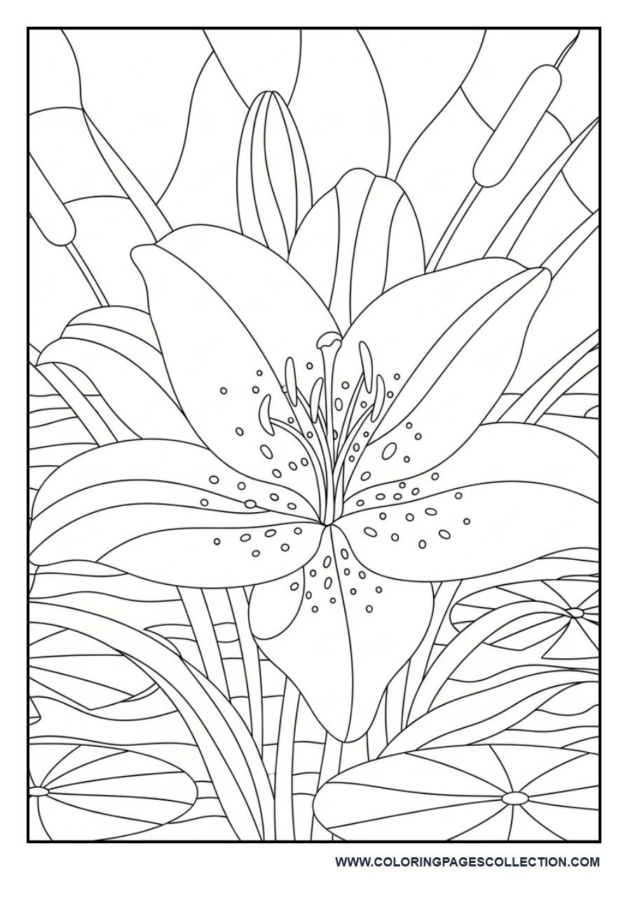 Lily Stained Glass