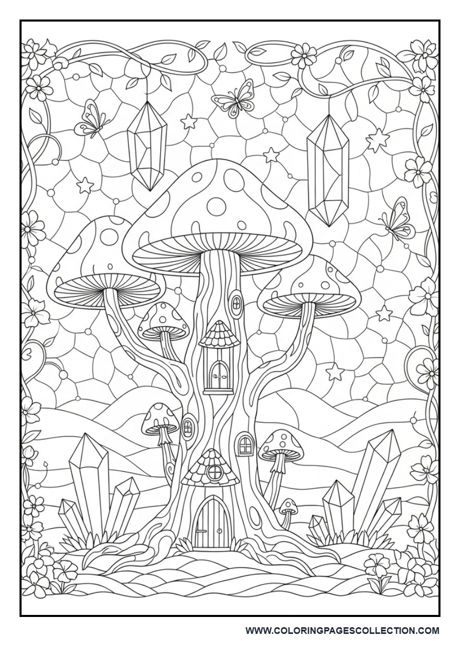 Magical Forest Stained Glass