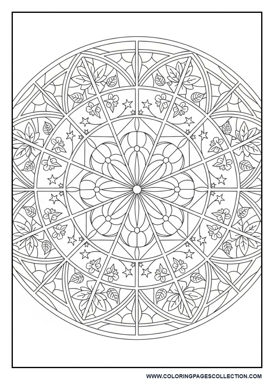 Mandala Stained Glass