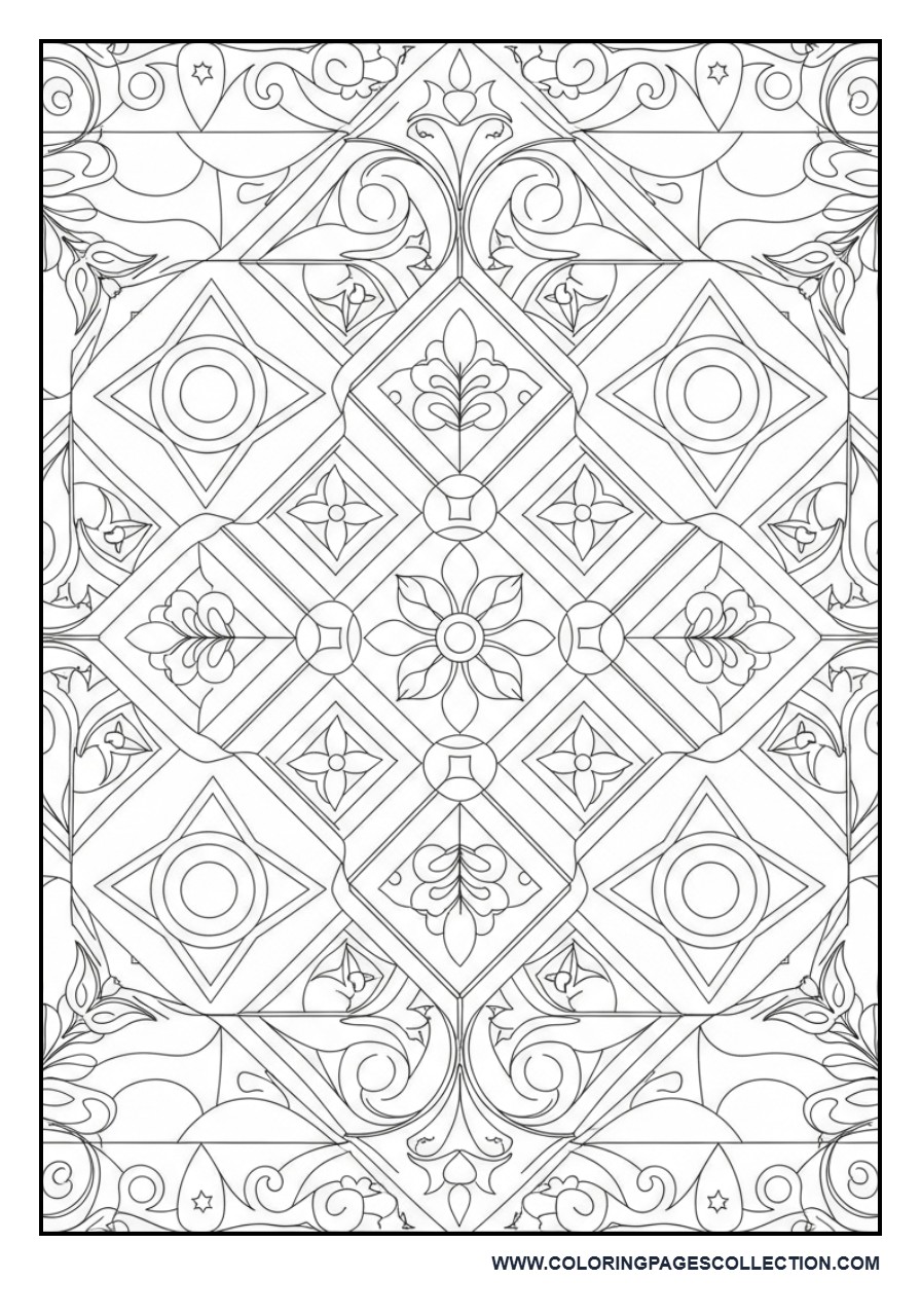 Mosaic Pattern Stained Glass