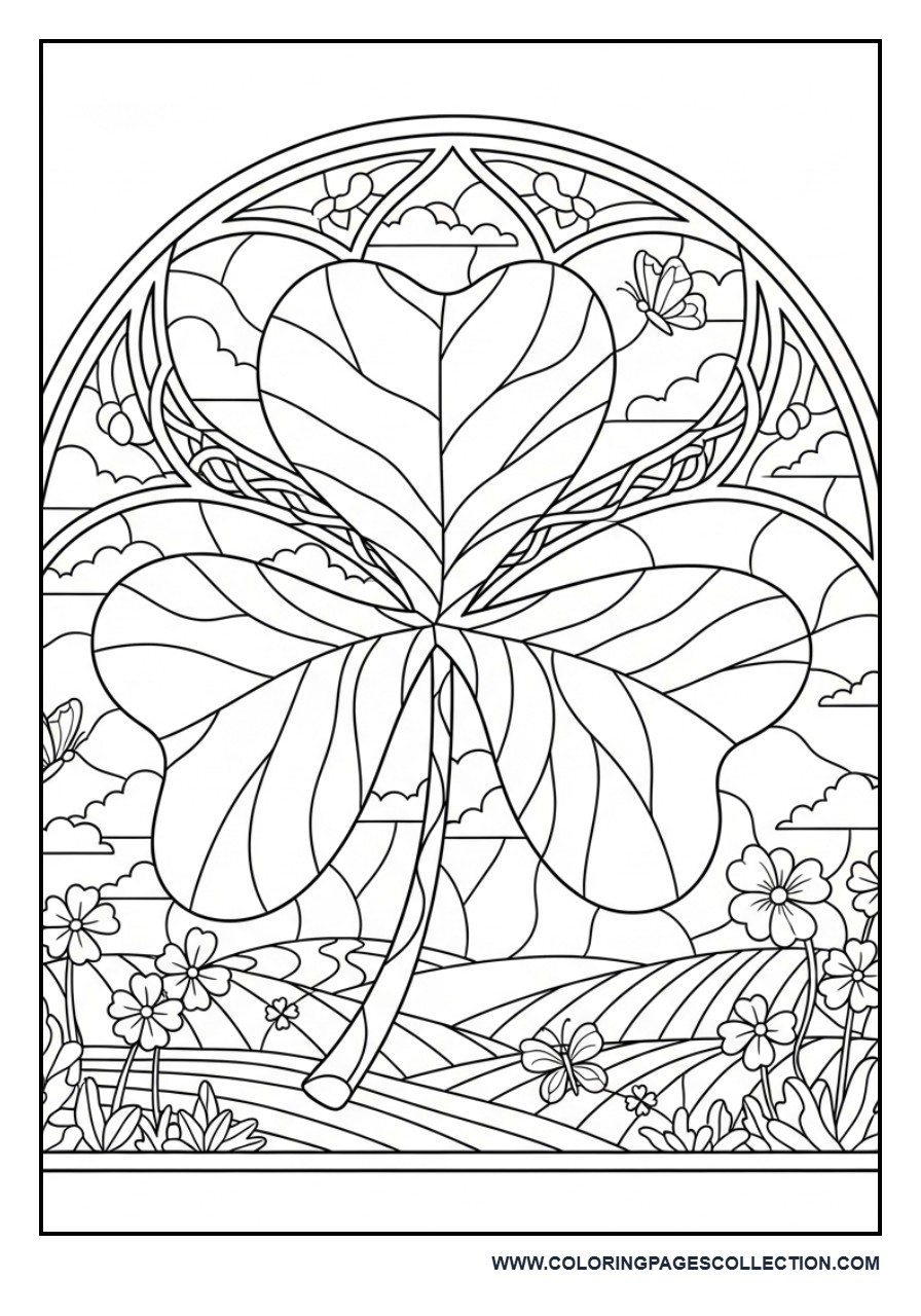 Shamrock Stained Glass