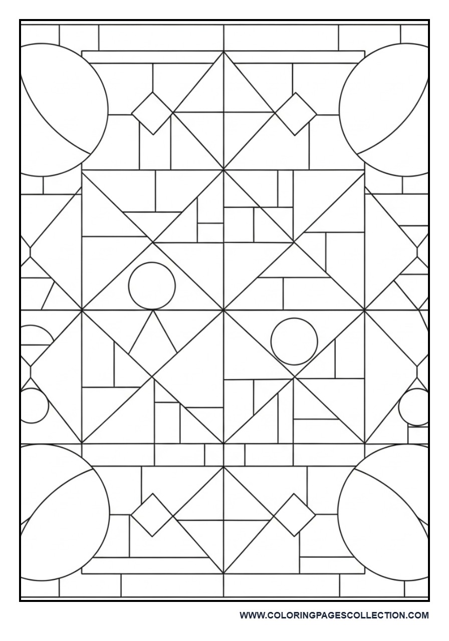 Simple Geometric Stained Glass