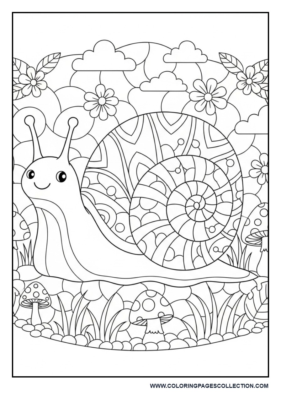 Snail Stained Glass Garden Path