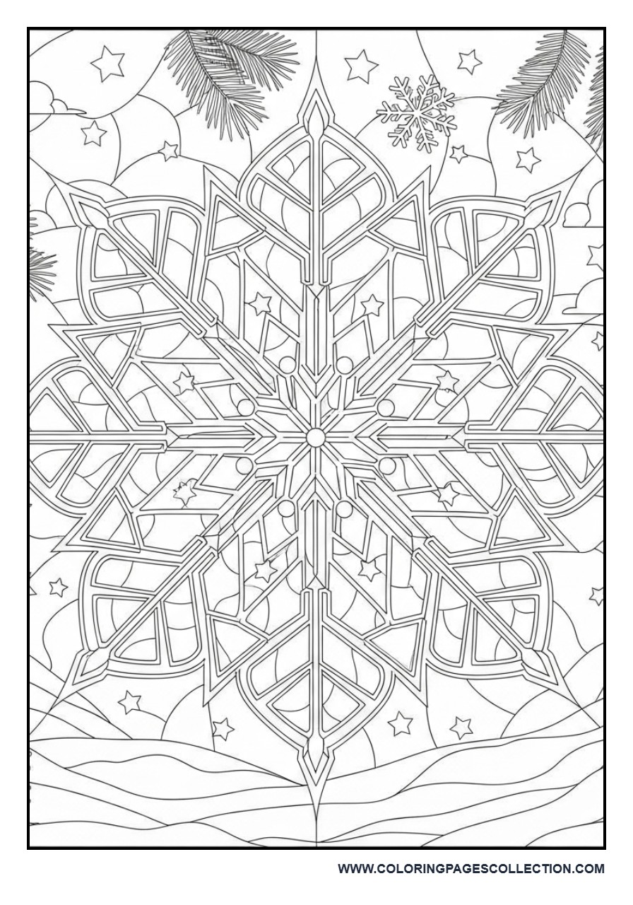 Snowflake Stained Glass