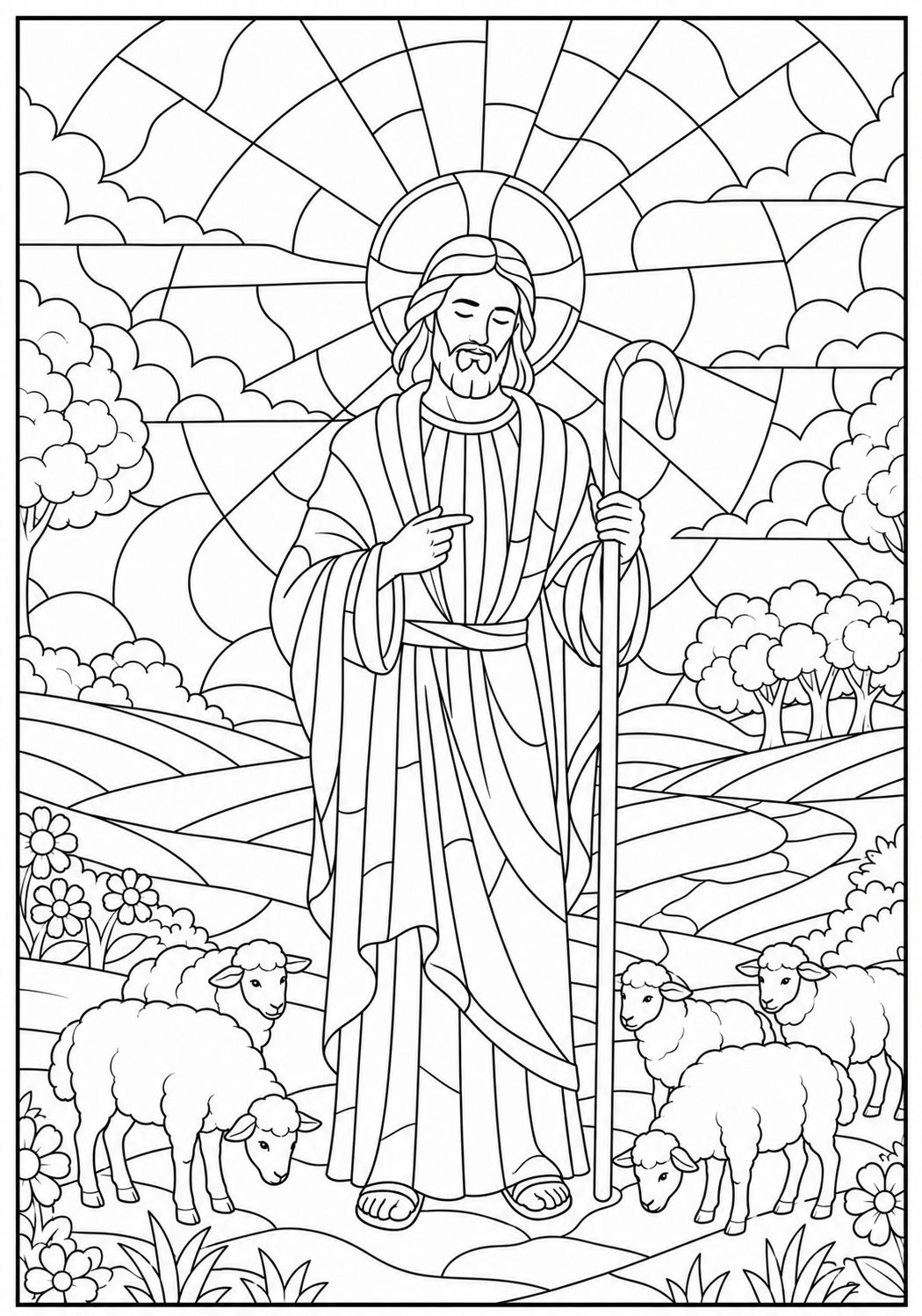 The Good Shepherd Stained Glass