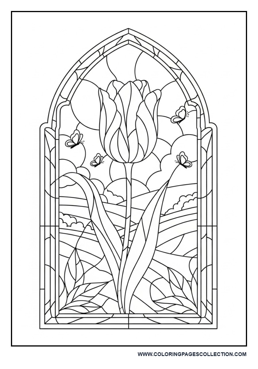 Tulip Stained Glass