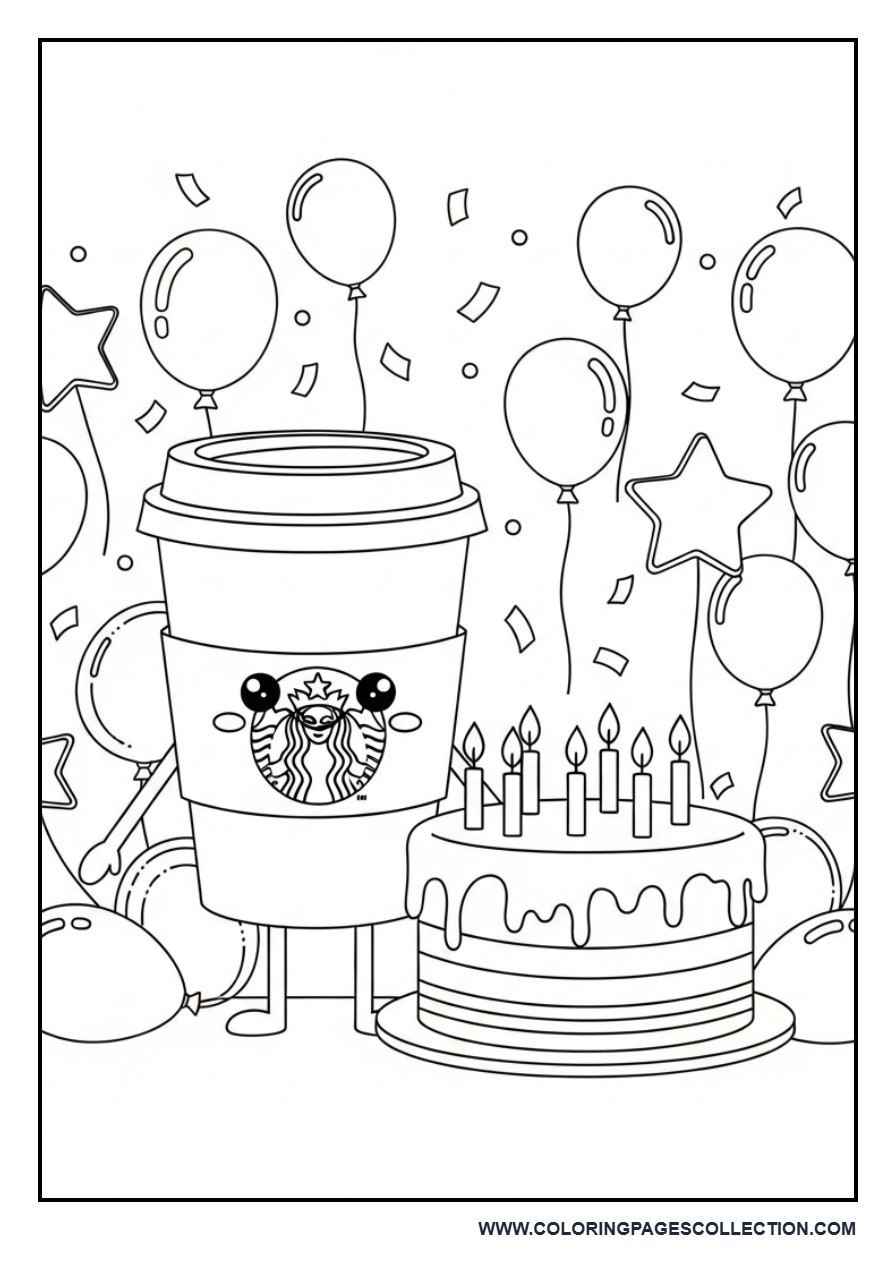 Coffee Cup at Birthday Party