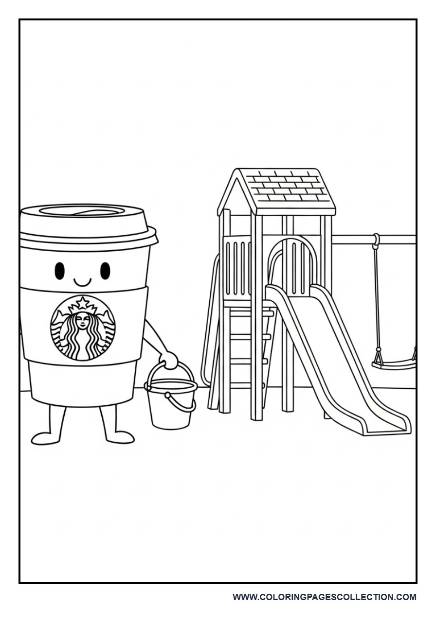 Coffee Cup in Playground