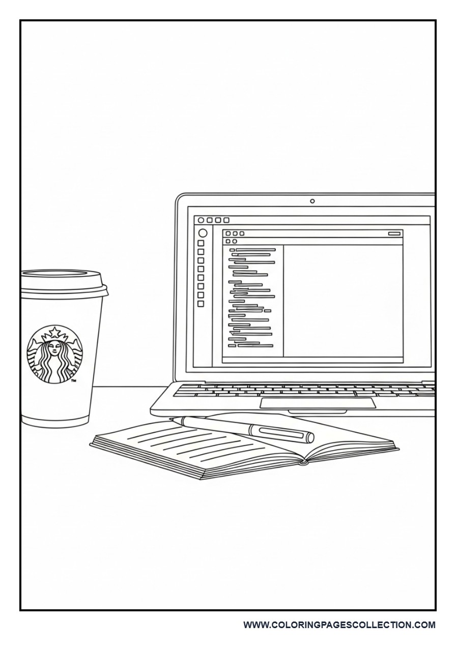 Coffee Cup with Minimal Workspace