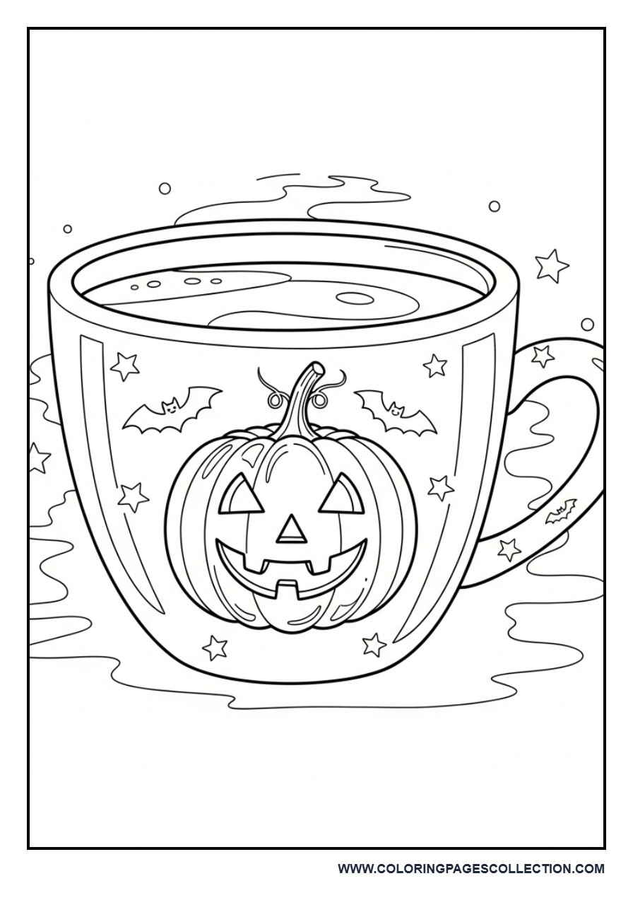 Halloween Coffee Cup