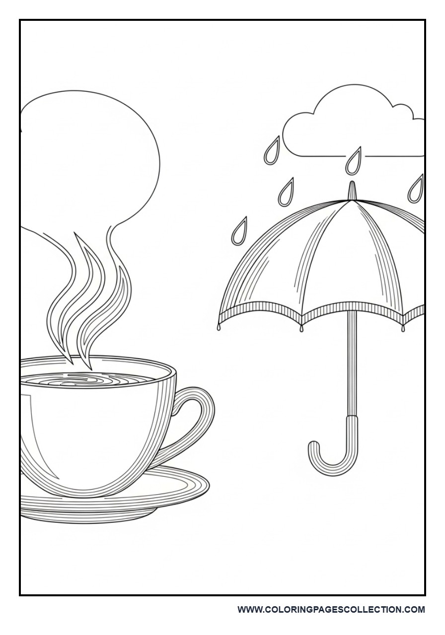 Rainy Season Coffee Scene